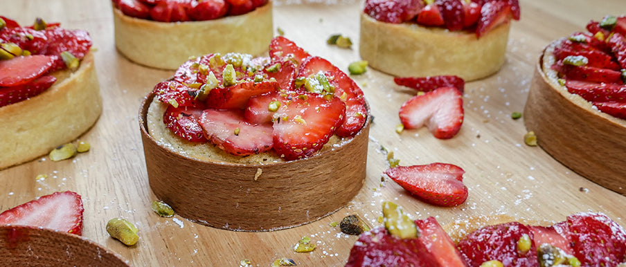 Almond & Pistachio Strawberry Tarts