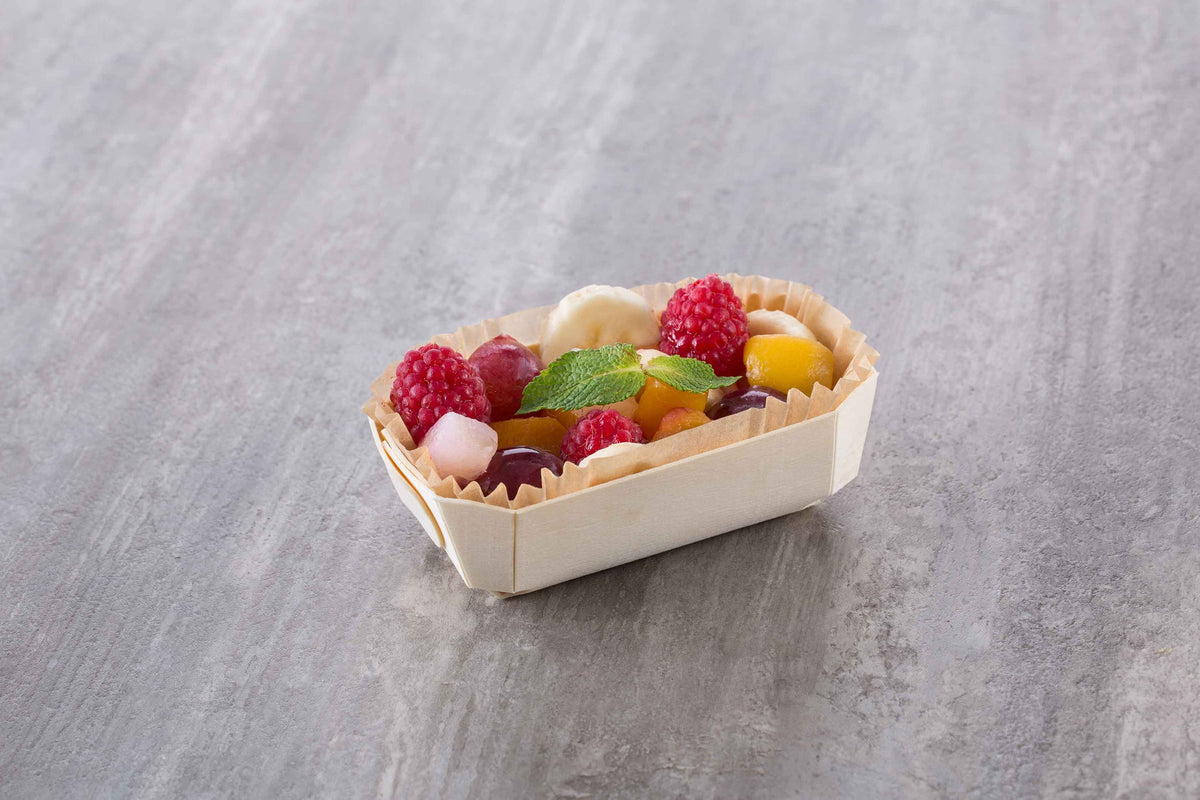 mini fruit salad in tom pouce baking mold