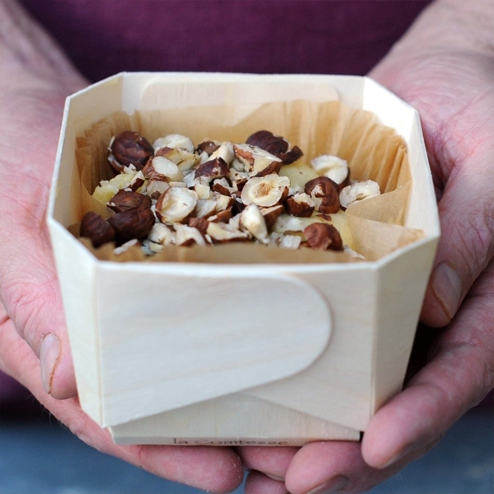 almond cake baked in comtesse baking mold