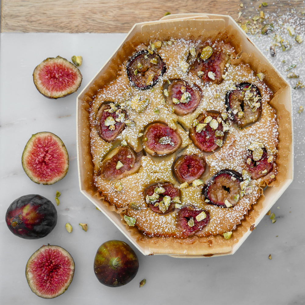 fig and pistachio clafoutis baked in octo 180 by panibois